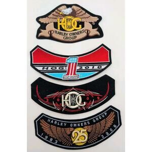 Harley Davidson HOG Patches Lot - 25th Anniversary 1983-2008, 2009 & 2010...